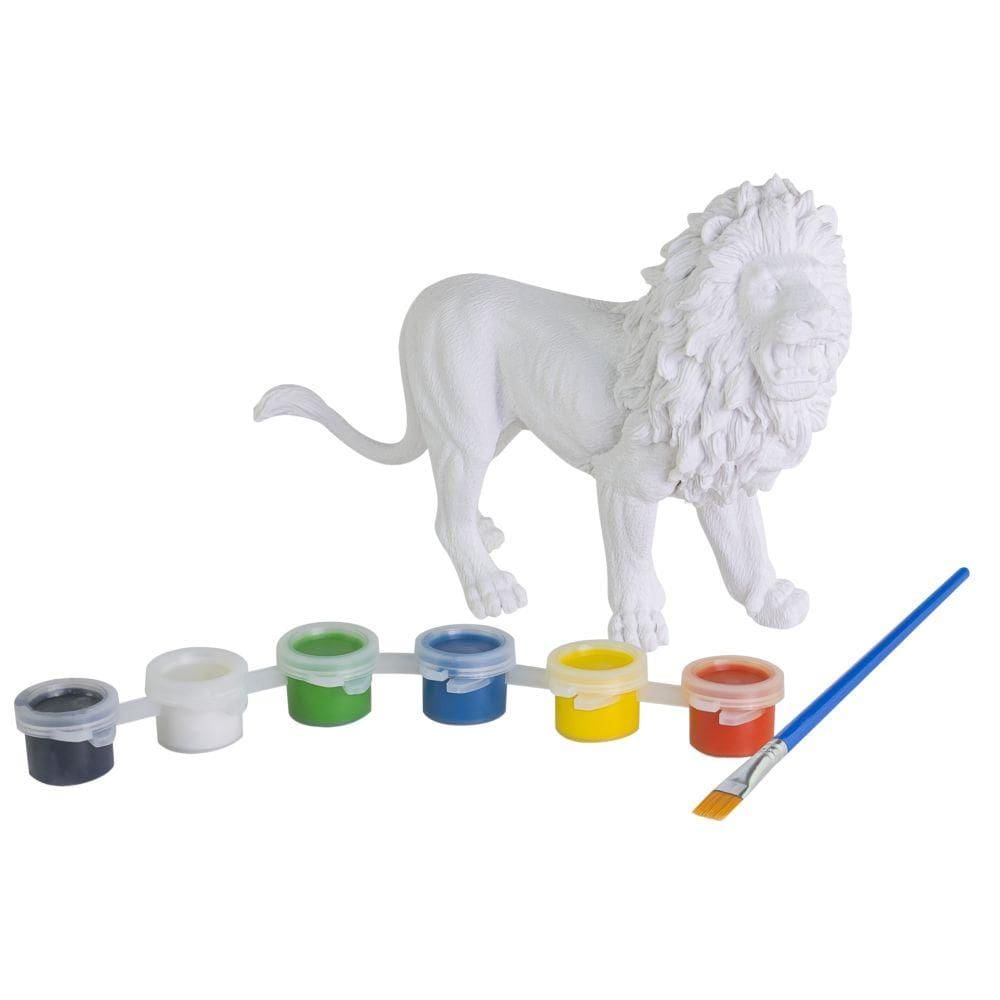Kit Animais de Pintura Leão 15 cm 0104 - For Kids