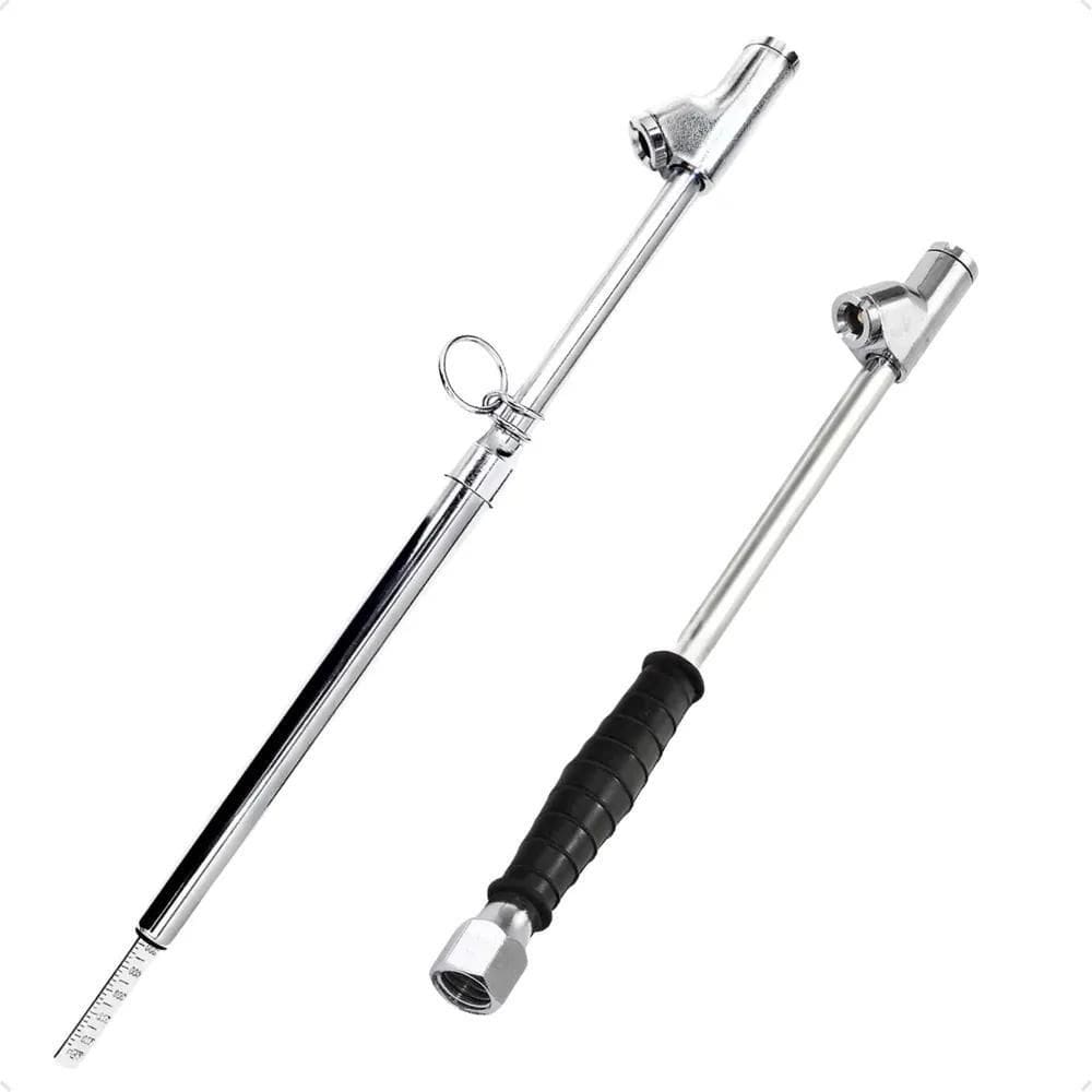 Kit Bico Inflador + Calibrador Longo Borracharia Caminhões