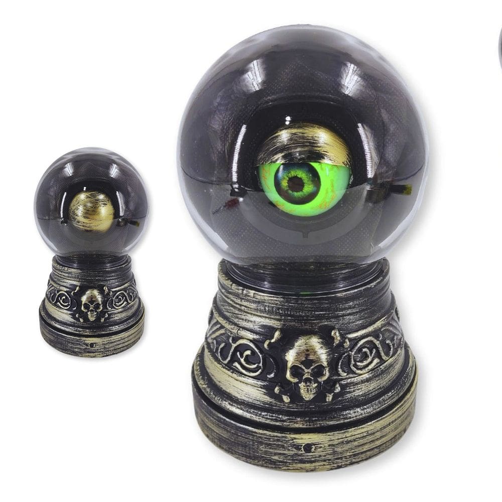 Bola de Cristal Olho Hallowen Festa Acende Movimenta Som Susto Sensor Decoraçao Casa Terror Assombrado Horripilante