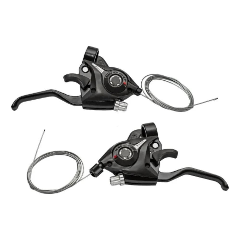 Par De Alavanca Marcha 21V 7V Com Manetes De Bicicletas