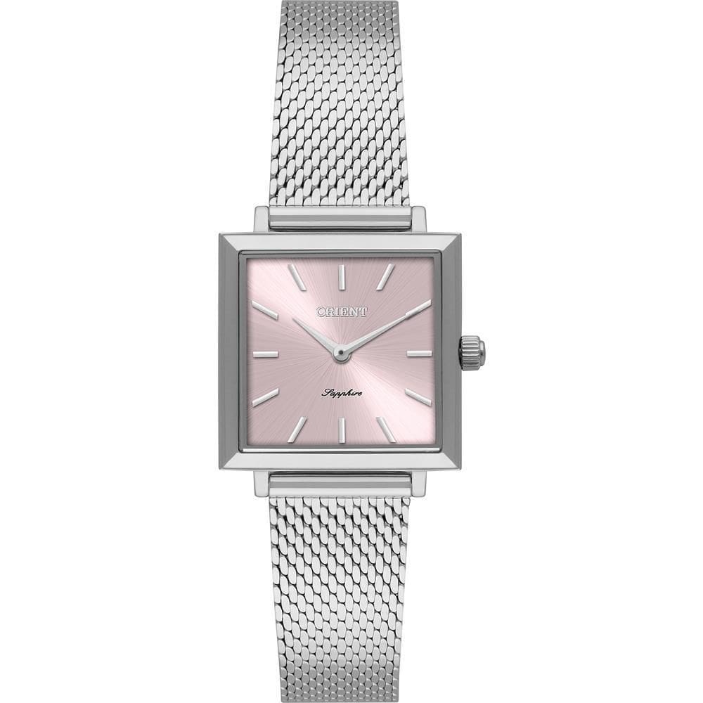 Relógio Orient Feminino Ref: Lbss0091 R1Sx Retangular Mesh