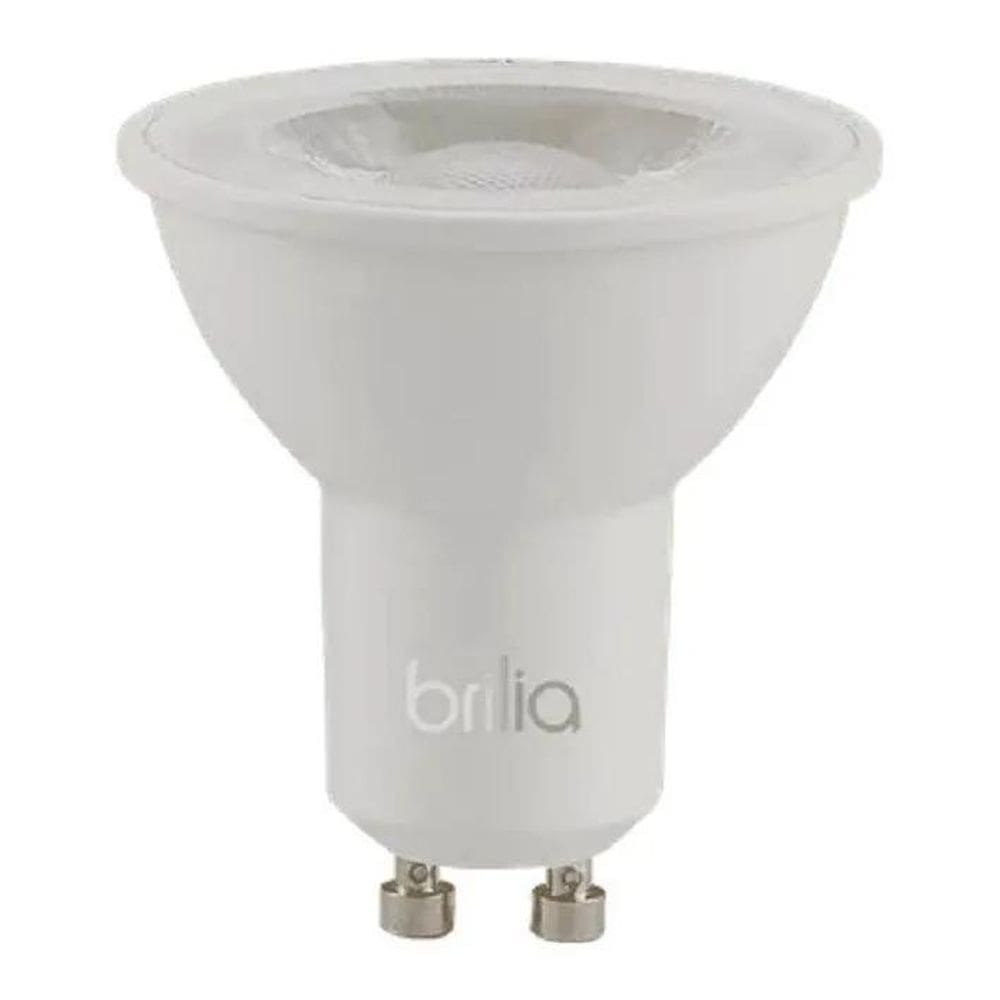 Lâmpada Dicróica Led Mr16 7W Gu10 Quente 3000K Brilia Luz Br