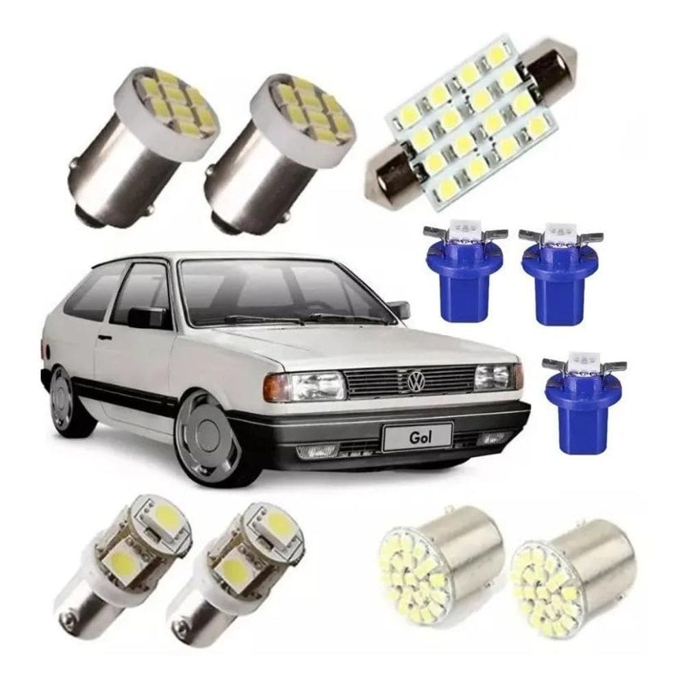 Kit Lampadas Led Gol Quadrado Luz Pingo Teto Ré Painel