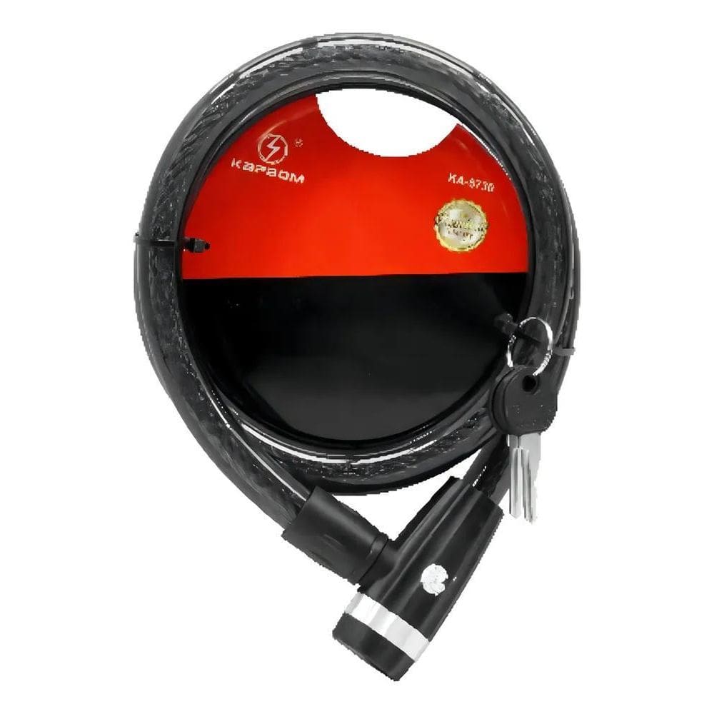 3X Trava Corrente Cabo Grosso Aço Cadeado Bicicleta Moto Tra