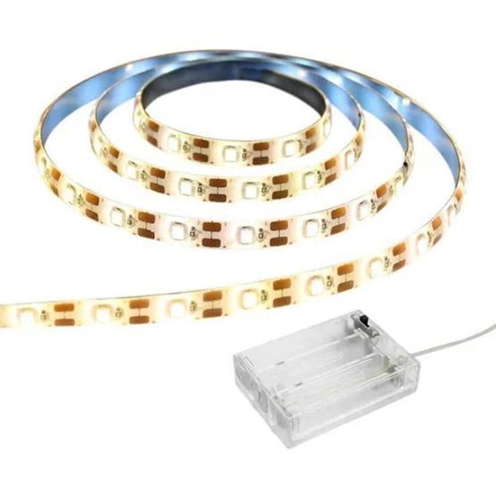 Fita Led Cordão 2 Metros Dupla Face Smd2835 Pilhas Aa 120Led