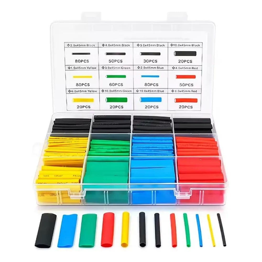 Espaguete Termo Retratil Tubo Isolante 530Pcs 12 Modelos