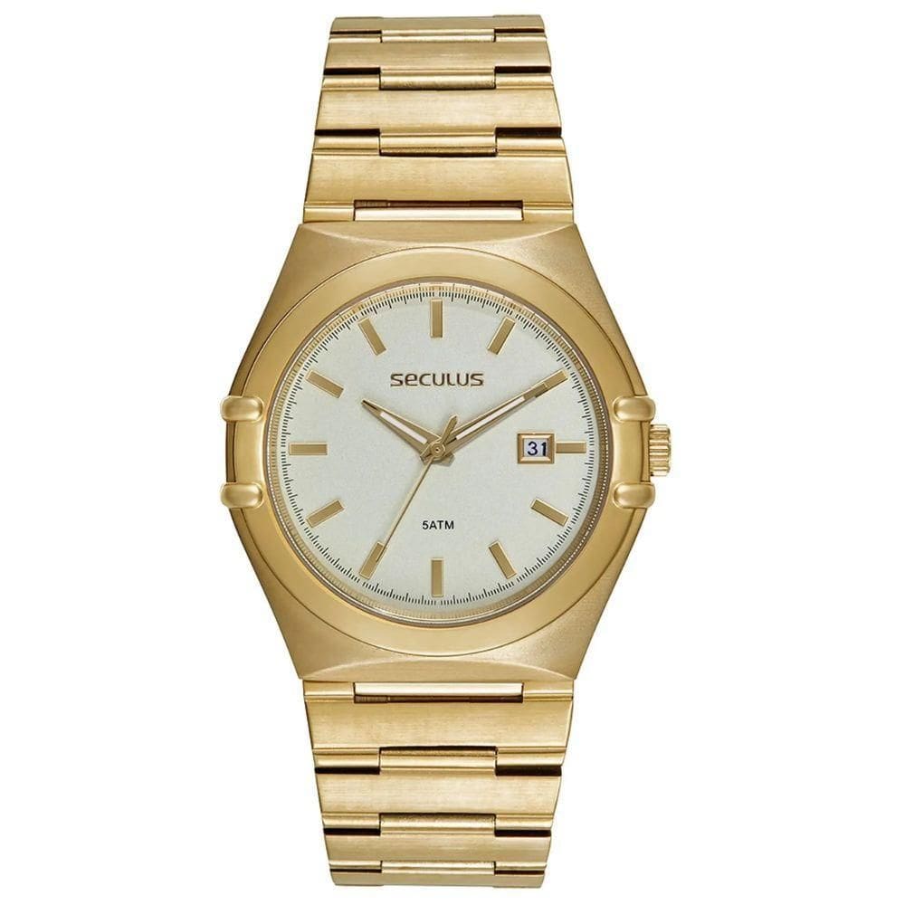 Relógio Seculus Classic Dourado Masculino 44269Gpsvda1
