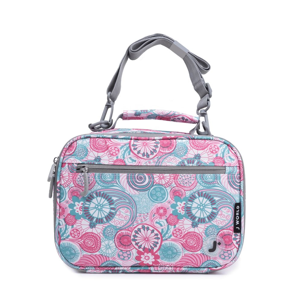 Lancheira J World Cody isolada para crianças com alça de ombro