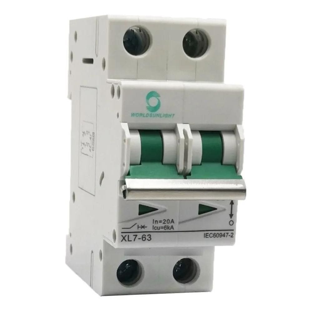 Disjuntor Dc Cc 16A 20A 25A 32A 40A 63A - Solar Fotovoltaico