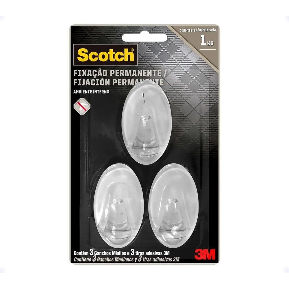 Gancho Adesivo De Parede 3M Scotch Multiuso Escolha P M E G
