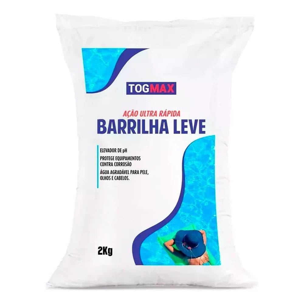 Barrilha Leve 2Kg Elevador De Ph Para Piscina Togmax Água