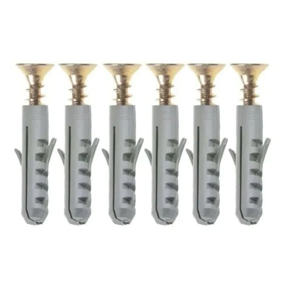 Kit Parafuso 5,0 X 40Mm Chipboard + Bucha 8Mm - 100 Unidades