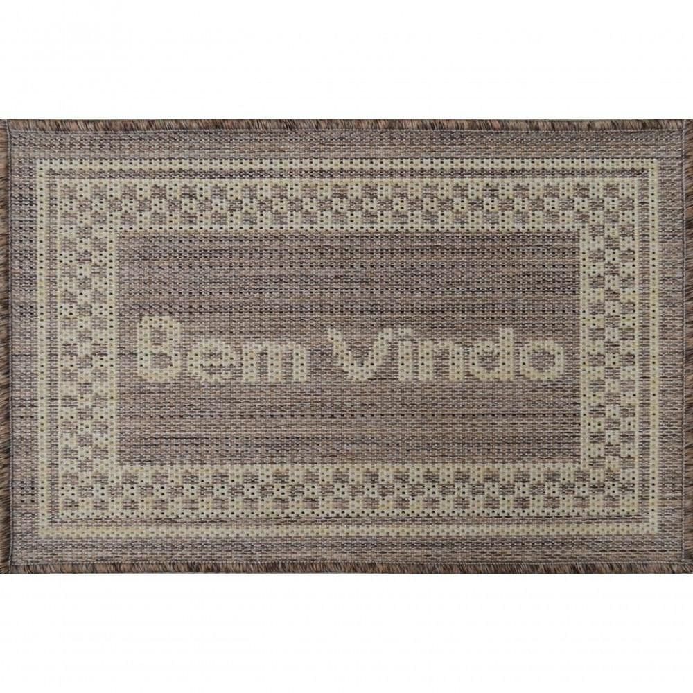 Mini Capacho Sisal Look Bem Vindo 008 Castor 040x060 Cm
