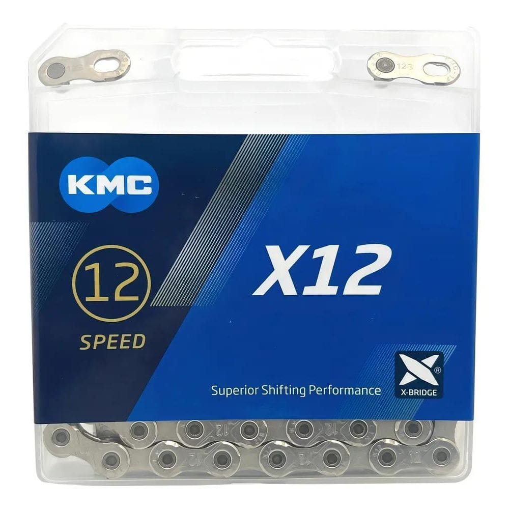 Corrente Kmc 12V 126 Elos X12 Silver Bicicleta Mtb
