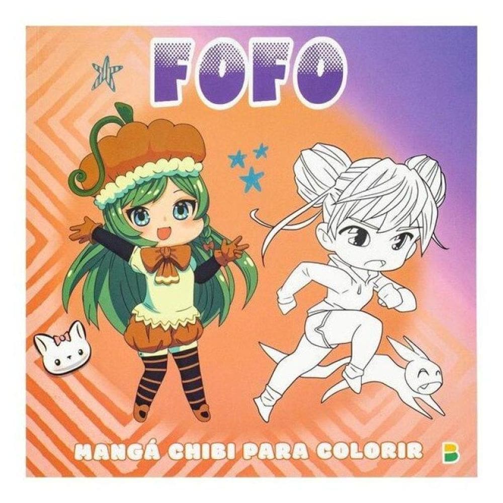 Manga Chibi Para Colorir: Fofo