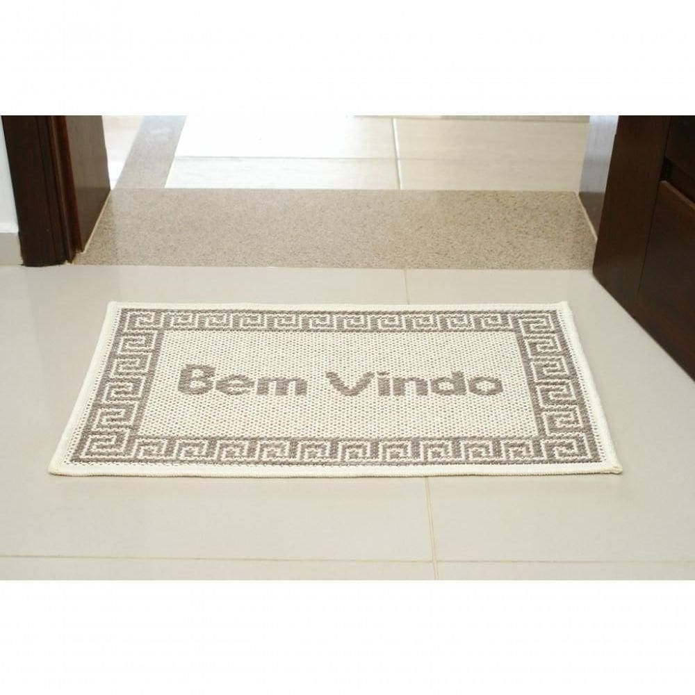 Mini Capacho Sisal Look Bem Vindo 006 Arena 040x060 Cm