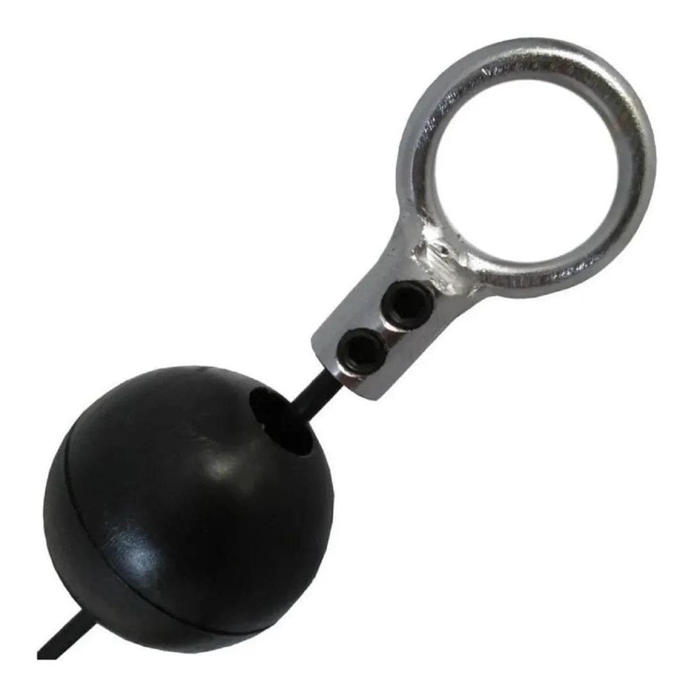 Kit 1 Terminal Argola E 1 Bolinha Para Cabo De Aço Academia