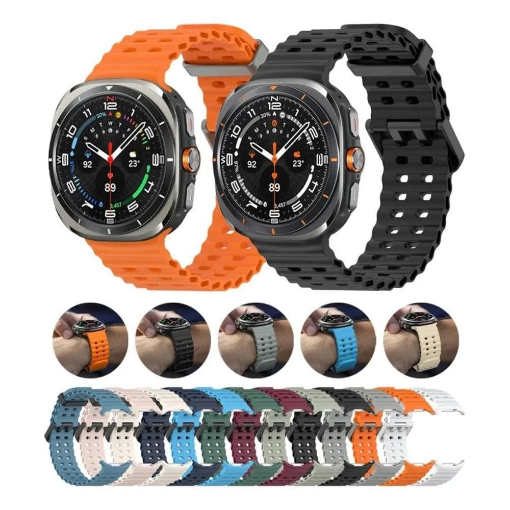 3X Pulseira Silicone Compatível Com Galaxy Watch Ultra Samsu