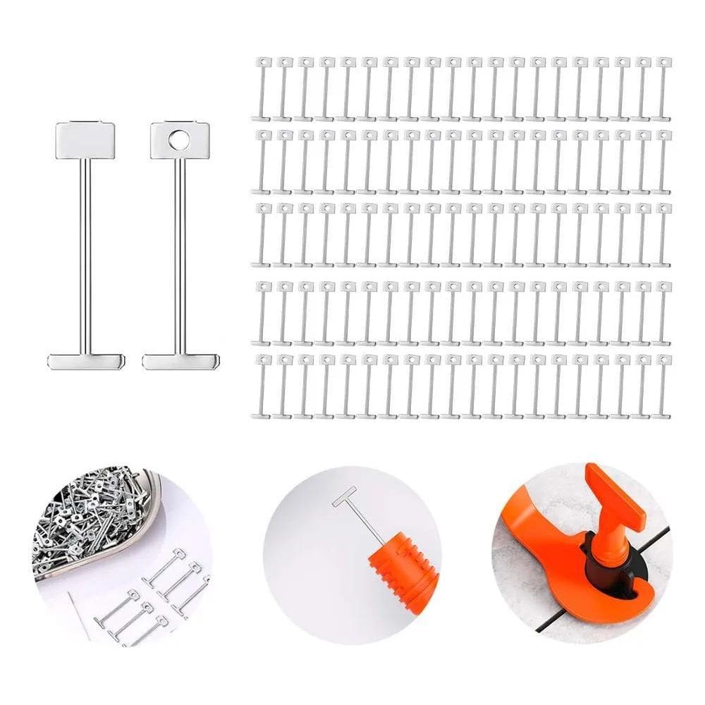 Agulha Pino Nivelador Reutilizável Espaçador Premium 100 Un