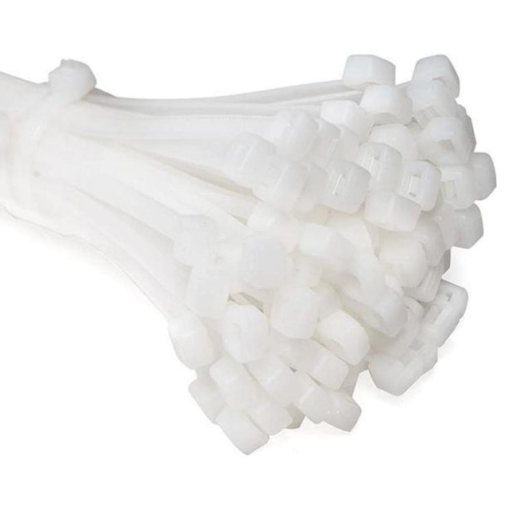 Abraçadeira Nylon Enforca Gato 7,6X250Mm Branco Com 1000 Un