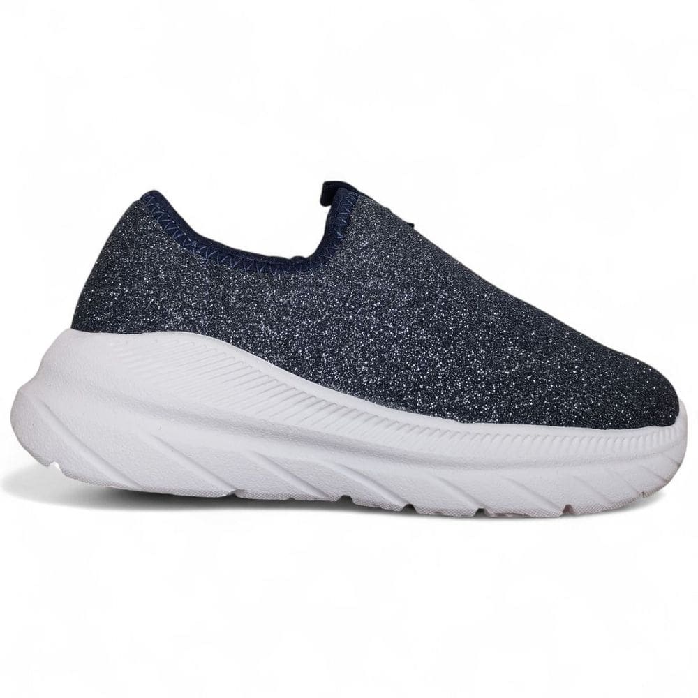 Tenis Infantil Menina Molekinha Slip On Brilho 2584.100