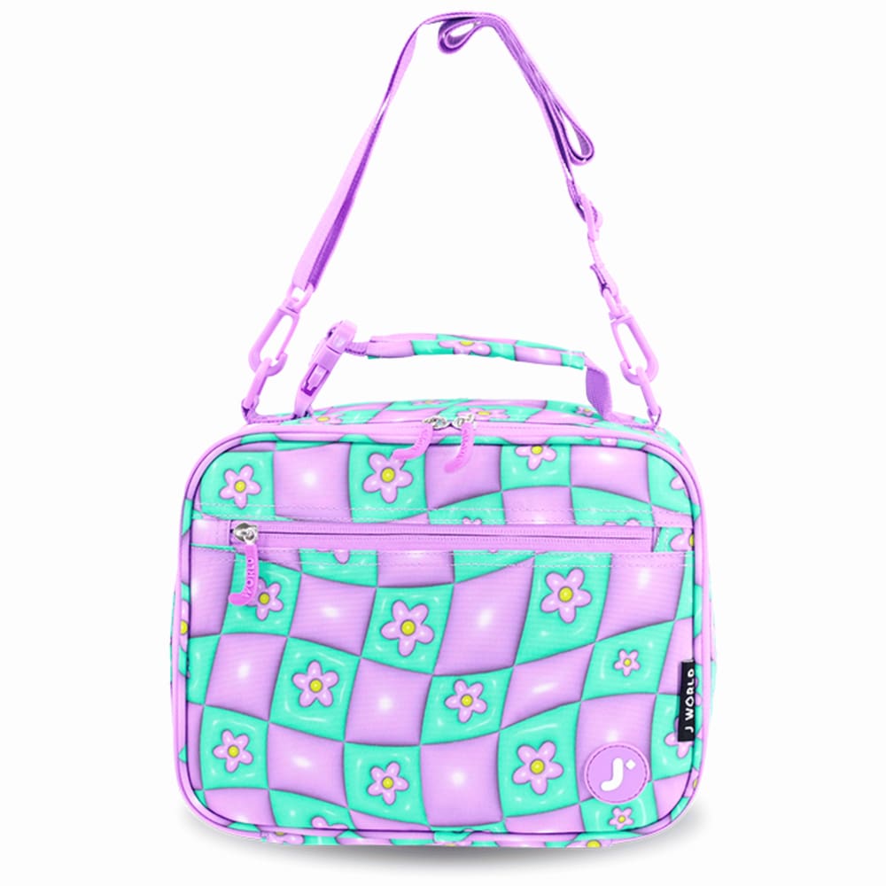 Lancheira J World Cody isolada para crianças com alça de ombro