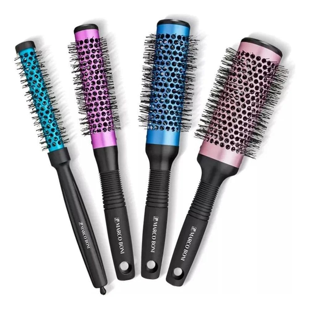 Kit 4 Escovas Vazada Térmica Profissional