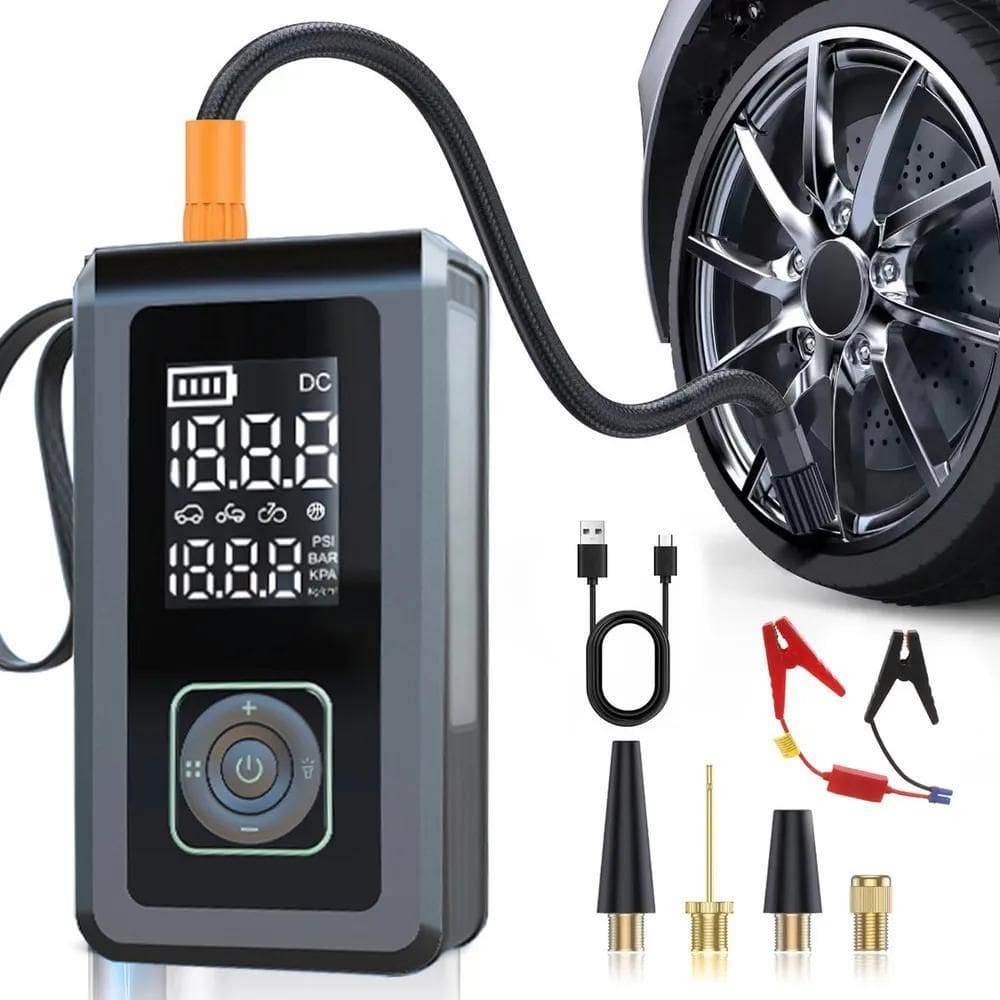5X Compressor De Ar Portátil Com Carregador De Bateria