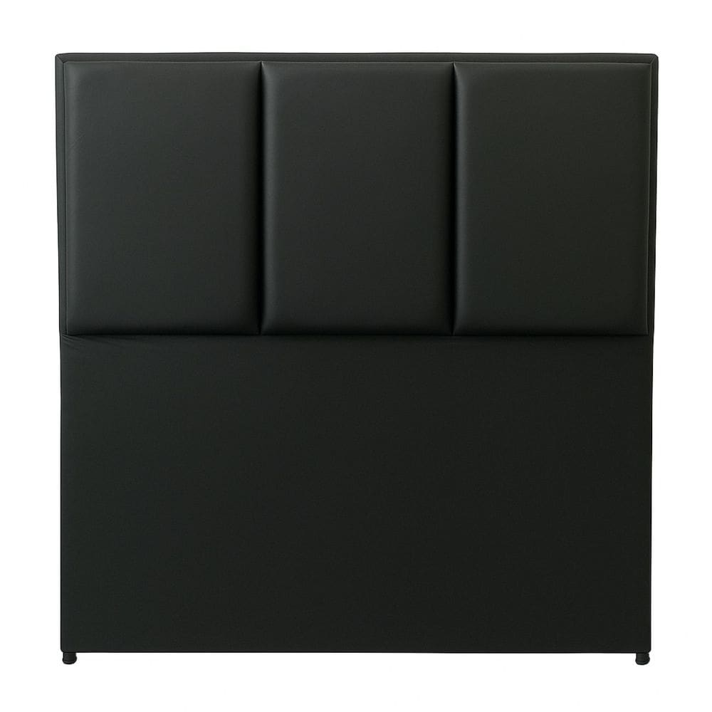 Cabeceira 90Cm Dsoll Requinte  Corino Preto