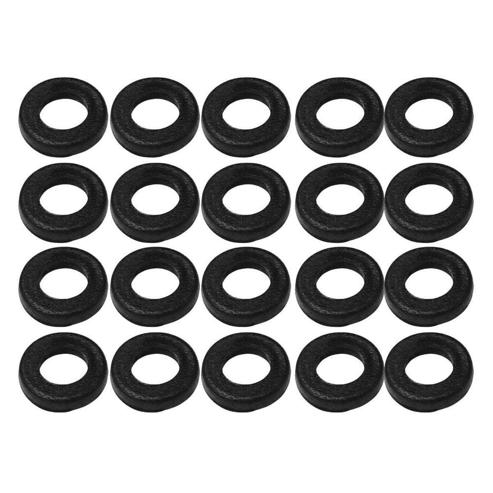 Kit 20 Arruela Plástica Preta De Parafuso Afinação Bateria