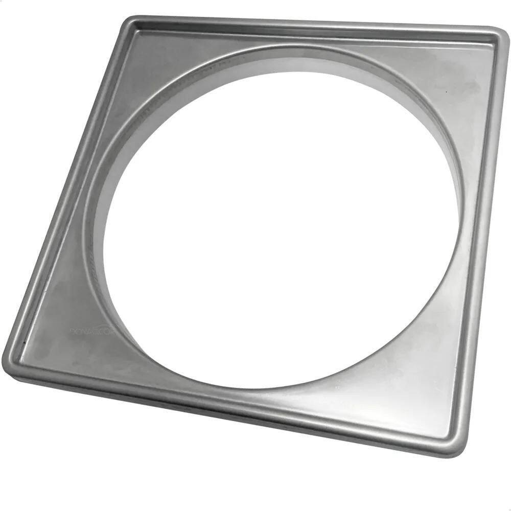 5X Porta Grelha 15X15 Inox 304 Para Ralo Quadrado Caixilho B