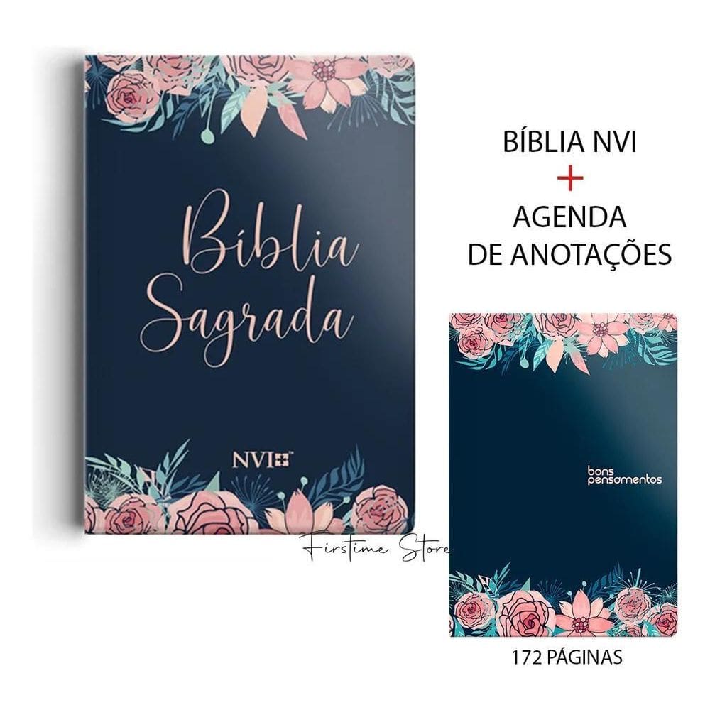 Bíblia Sagrada Nvi Letra Normal Capa Rosas Especial Feminina