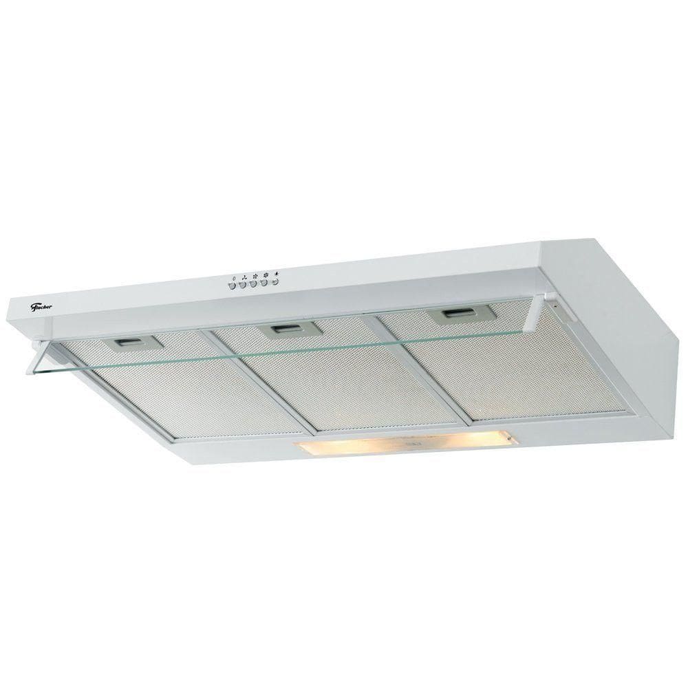 Depurador De Ar Para Fogão De 5 E 6 Bocas Fischer De 80 Cm Branco 220V
