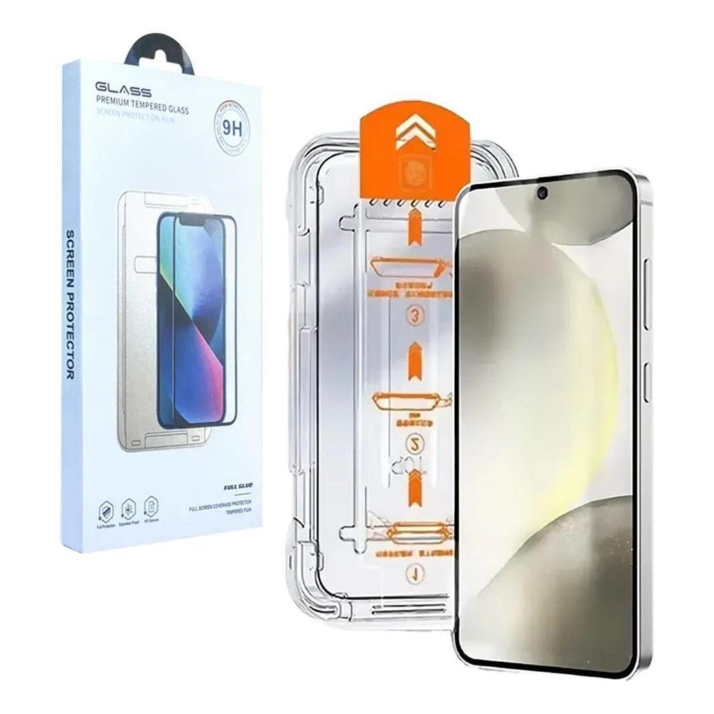 5X Película 3D Com Aplicador Vidro Anti-Queda Para Samsung