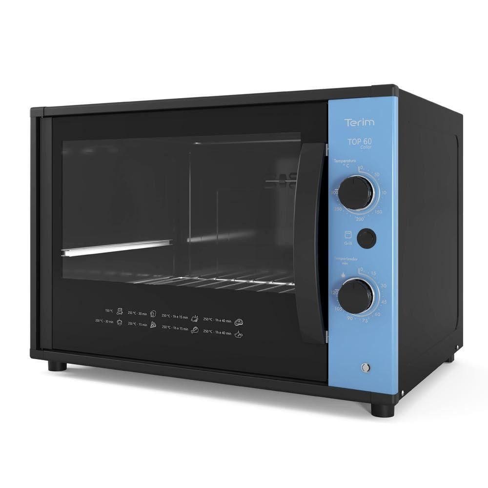 Forno Terim Elétrico Bancada Top 60 Collor 60LAzul 220V