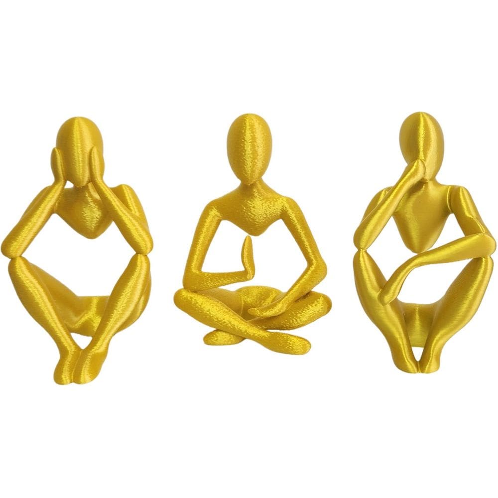 Estátuas Esculturas 3 Pensadores Decoração Sala Escritório D