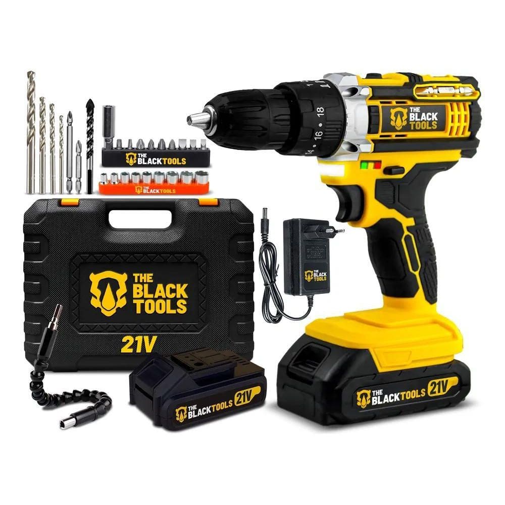 5X Parafusadeira Furadeira Profissional Bivolt 02 Baterias 2