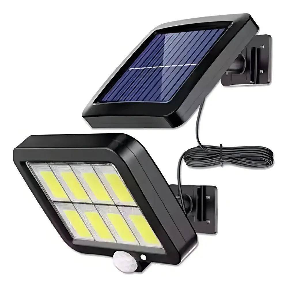 5X Refletor Luminária Solar De Parede Cob 120 A Prova Da Agu