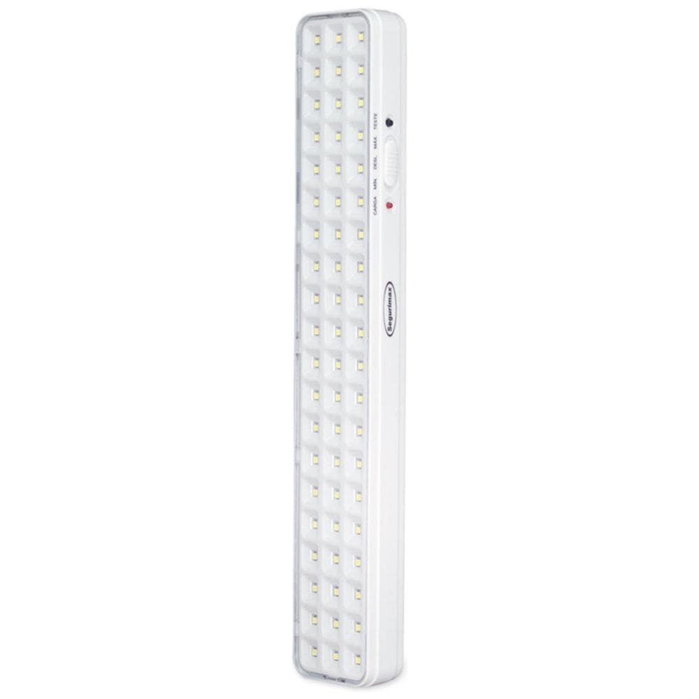 Luminária de Emergência 60 Leds Slim - Autonomia 6h