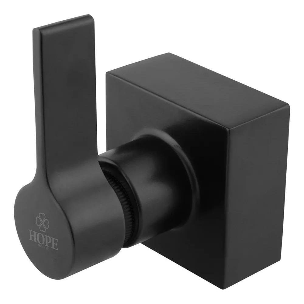 5X Acabamento Registro Preto Deca Metal Quadrado 1/2, 3/4 E
