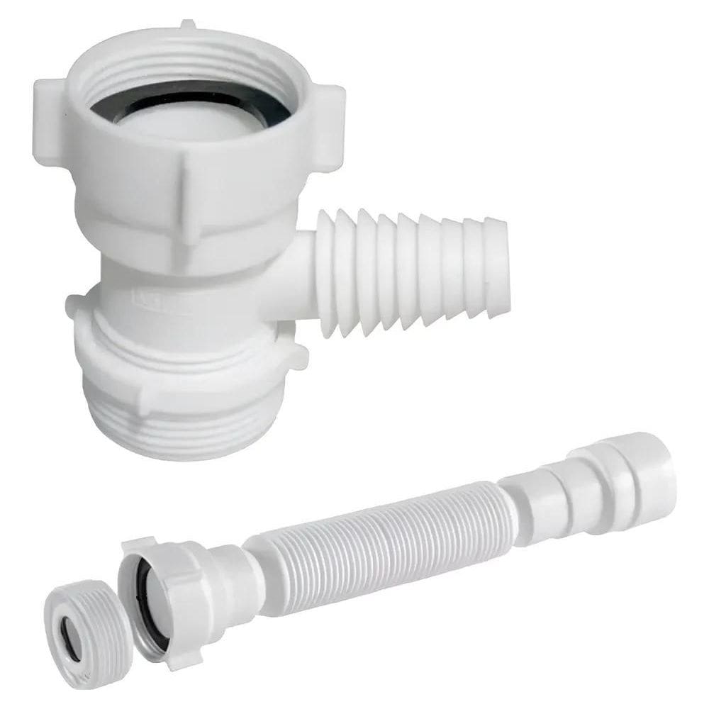 5X Combo Kit Adaptador Para Máquina Lavar Louça + Sifão Bran