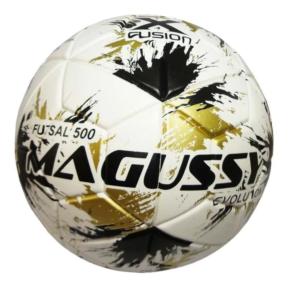 Bola Futsal De Futebol De Salão Magussy Max 500 Cor Branco