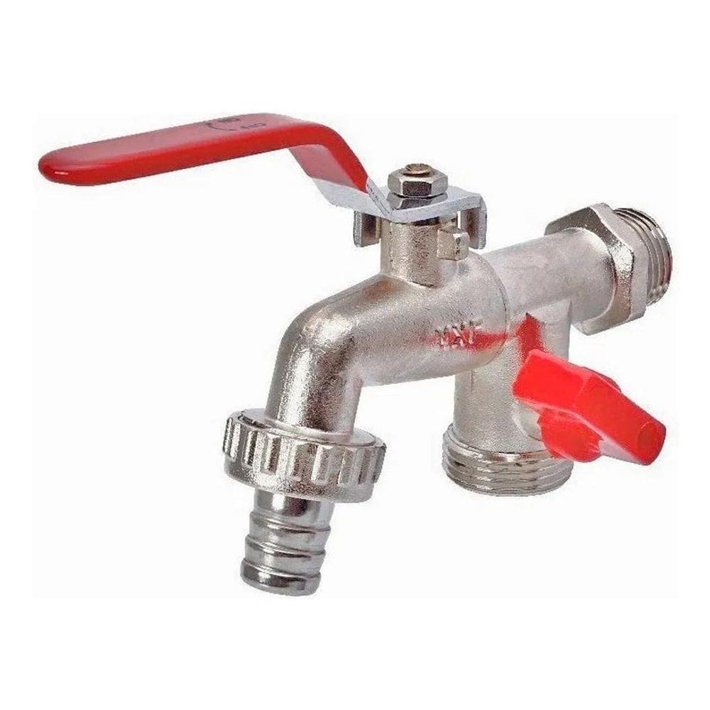 5X Torneira Com Registro Tanque/ Maquina Lavar 1/2 X 3/4