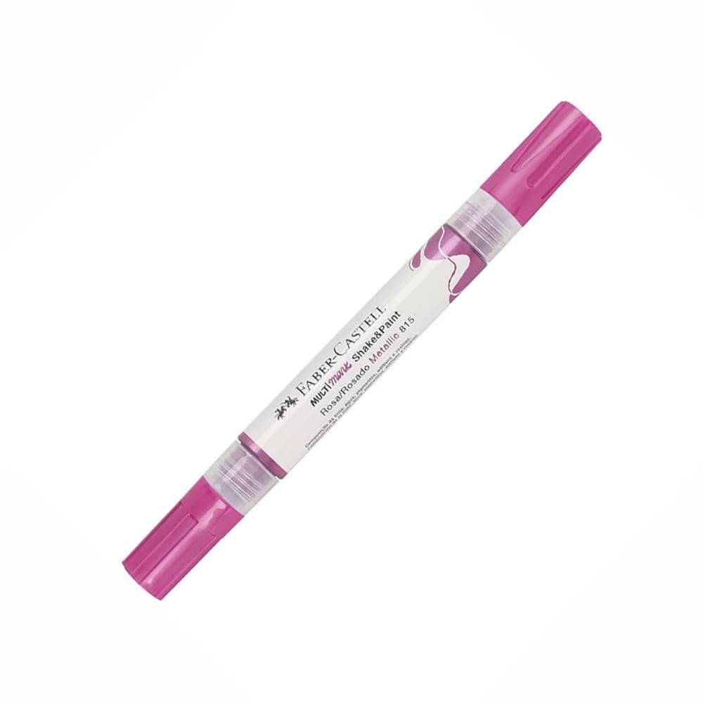Marcador permanente Multimark Rosa Metálico - Faber-Castell