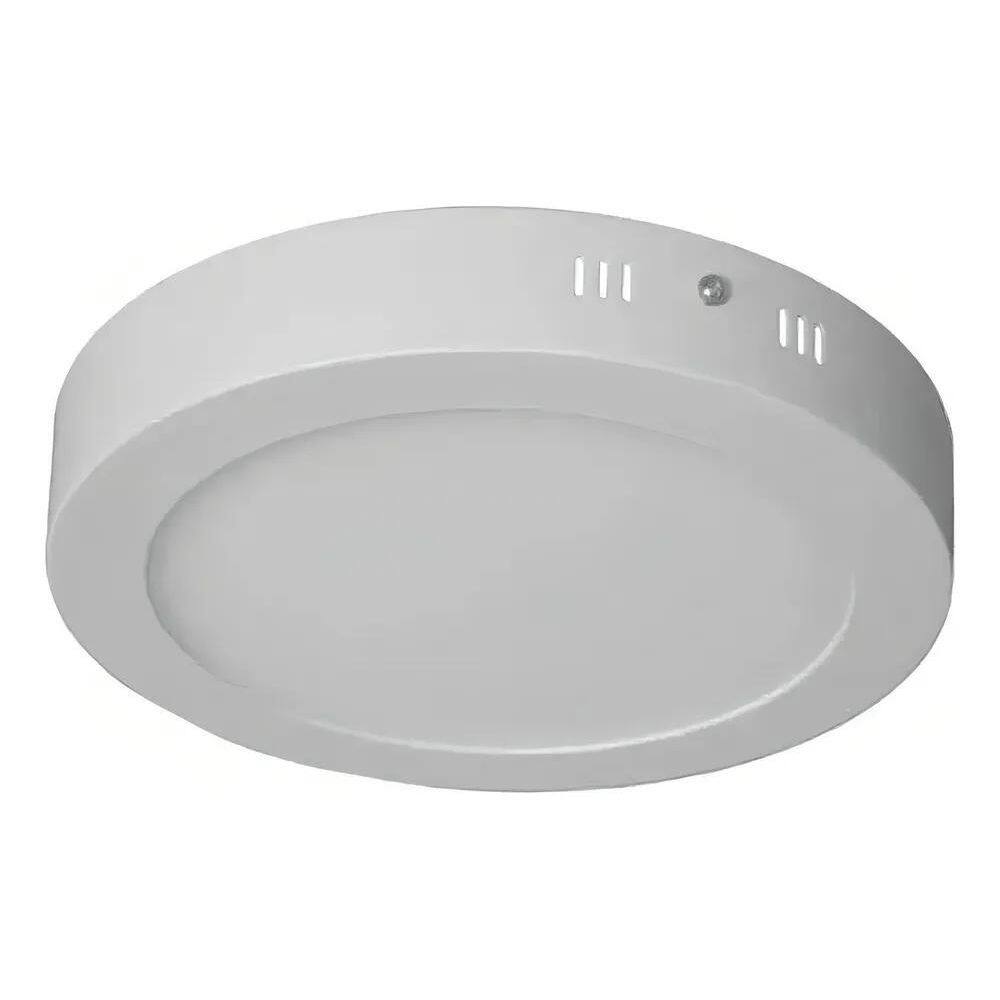 5X Avant Painel Plafon De Led 18W Sobrepor Redondo 22Cm 3000