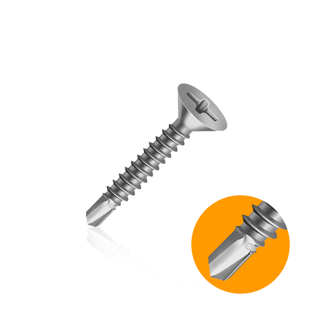 Parafuso 3,9x32 Auto Atarraxante Chata Zincado Cx 500