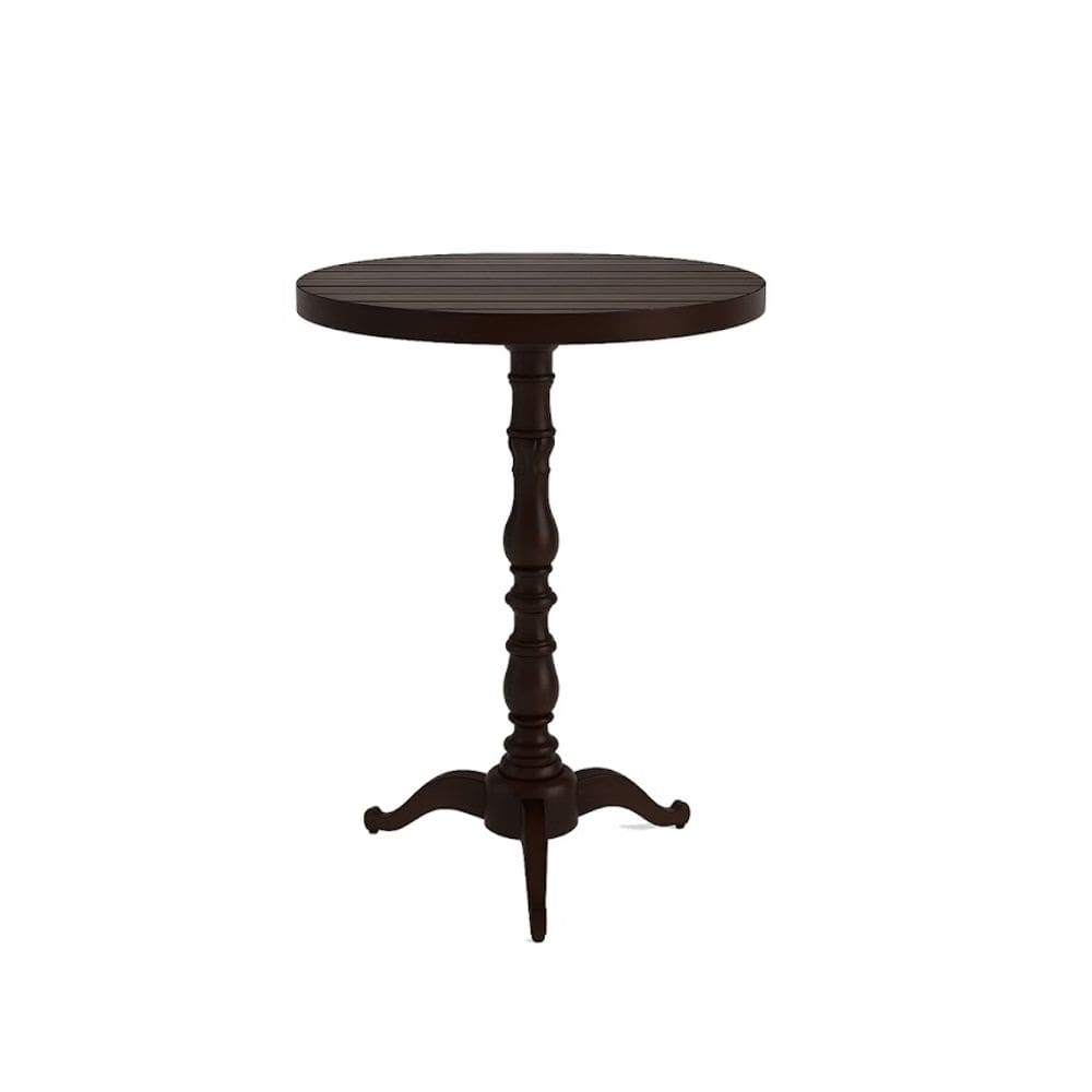 Mesa Bistrô Alta Veroninha Com Tampo Alumínio Marrom 106cm