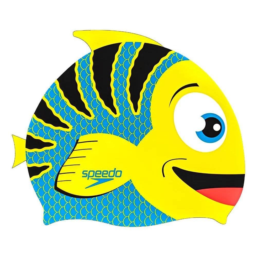 5X Touca De Silicone Para Natação Infantil Speedo Fish Cap