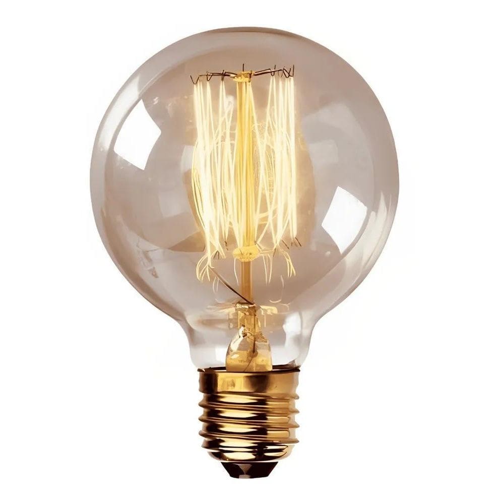 5X Lâmpada Filamento De Carbono G80 40W Vintage Retro E27