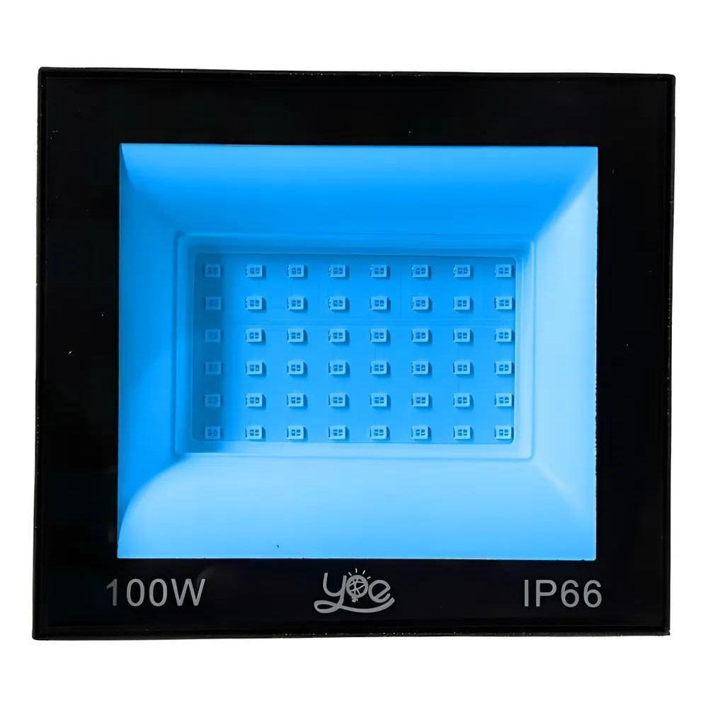 5X Refletor Led Cor Azul 100W Bivolt Decoração Piscina Aquár